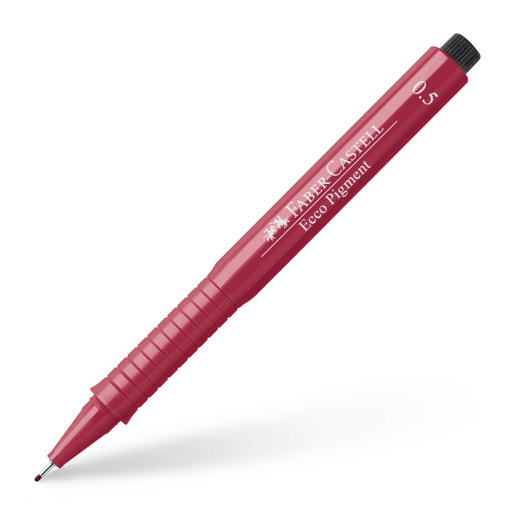 Капиллярная ручка ECCO PIGMENT, 0,5 мм, красный