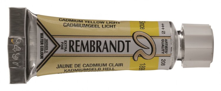 Краска акварельная Rembrandt туба 5мл №208 Кадмий желтый светлый