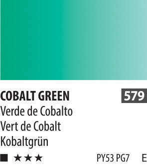 SH PWC (E) Краска акварельная 579 зеленый кобальт туба 15 мл