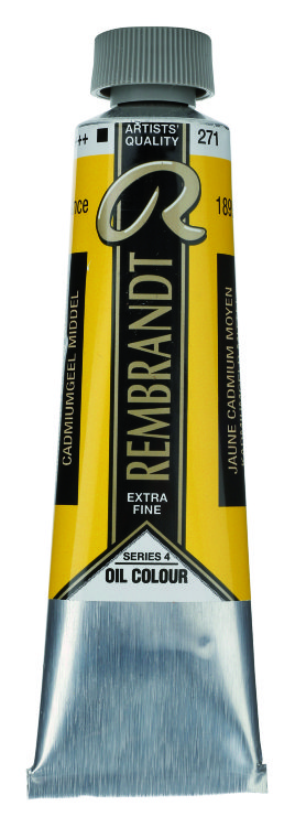 Краска масляная Rembrandt туба 40 мл №271 Кадмий желтый средний