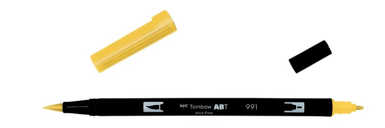 Tombow ABT Dual Brush Pen-991 светлая охра