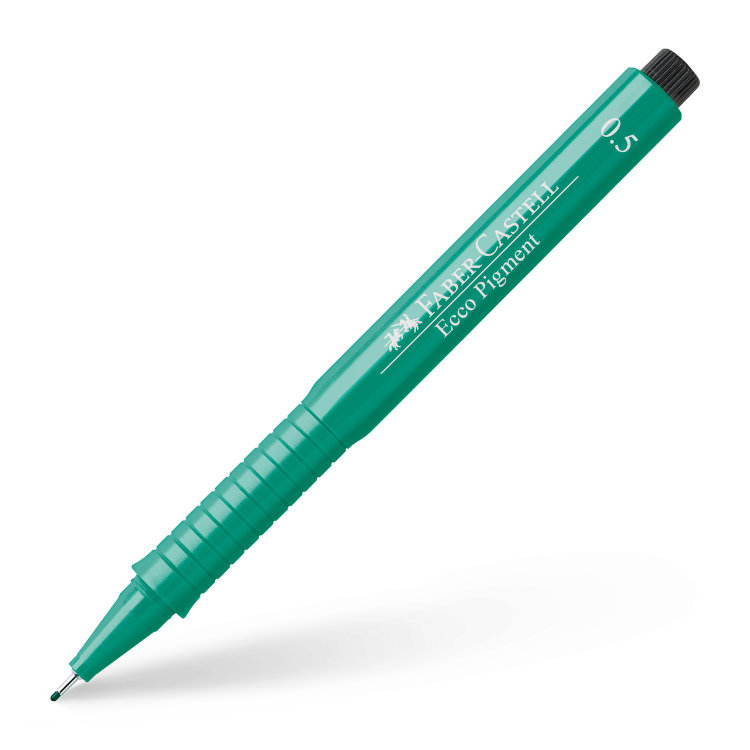 Капиллярная ручка ECCO PIGMENT, 0,5 мм, зеленый