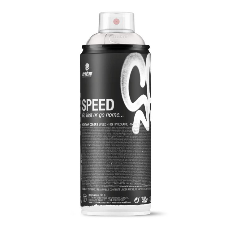 Краска для граффити Montana MTN Speed RV-9010 белый 400 мл