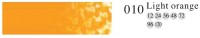 Пастель профессиональная сухая полутвёрдая квадратная цвет № 010 светло-оранжевый