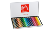 Набор цветных карандашей Fancolor Акварель, 40 цветов, металлический футляр
