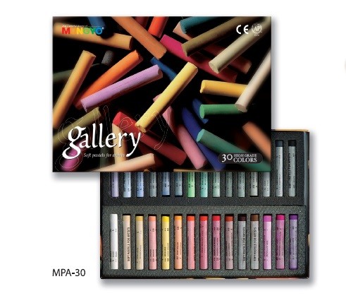 Набор сухой пастели Gallery Extra Soft Pastels For Artists 30 цветов круглая