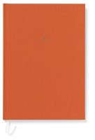 Блокнот в льняном переплете GvFC, размер A6 оранж
