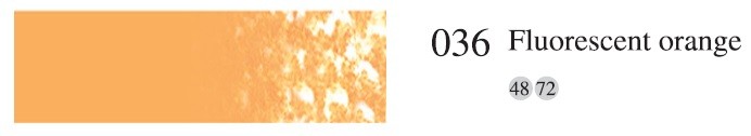 Пастель мягкая профессиональная квадратная цвет № 036 флуоресцентный оранжевый