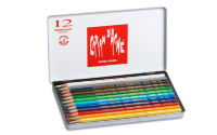 Набор цветных карандашей Prismalo Акварель, 12 цветов, 2.95 мм, металлический футляр