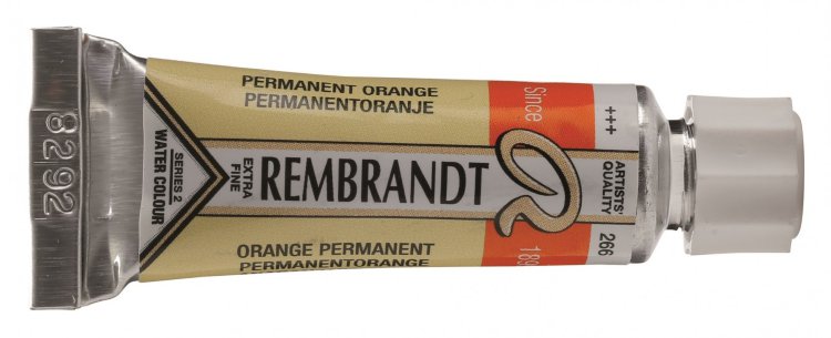 Краска акварельная Rembrandt туба 5мл №266 Оранжевый устойчивый