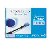 Блокнот-склейка для акварели Fabriano "Studio Torchon" 23х30 см 12 л 270 г 72702330