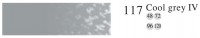 Пастель профессиональная сухая полутвёрдая квадратная цвет № 117 холодный серый IV