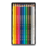 Набор цветных карандашей Supracolor Soft Aquarelle, 3.8 мм, 12 цветов в металлической коробке
