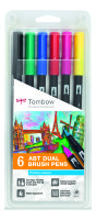 Tombow ABT 06-pst-set basic набор маркеров (основные цвета) 6 шт.