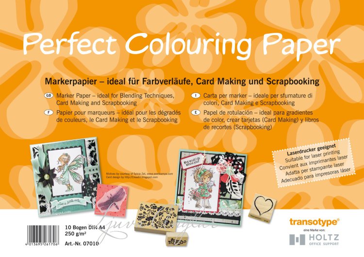 Бумага Perfect Colouring А4 для маркеров 10 л, 250 г/м