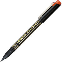 Ручка-кисть ZIG "Mangaka Flexible Fine" перо 1 мм, сепия   CNMF-065