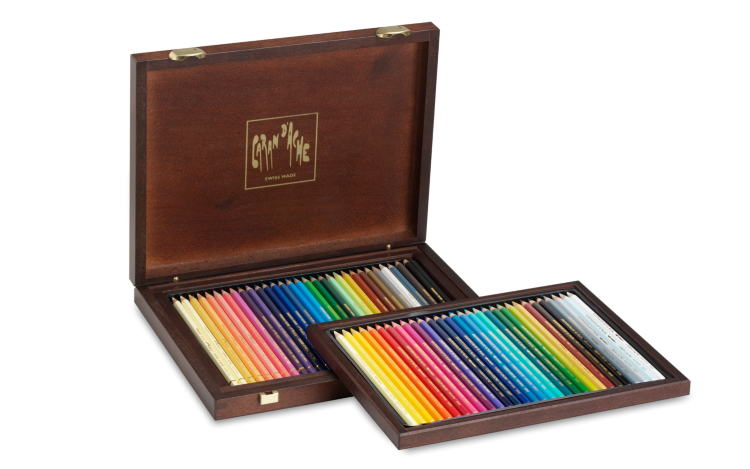 Набор цветных карандашей (30 Supracolor Soft + 30 Pablo), деревянный футляр
