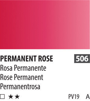 SH PWC (A) Краска акварельная 506 розовый перманентный туба 15 мл
