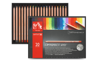 Набор цветных карандашей Luminance, 3.8 мм, 20 цветов, металлический футляр