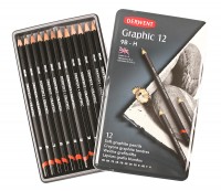 Набор чернографитных карандашей Graphic Soft 12шт. мягкие H-9B