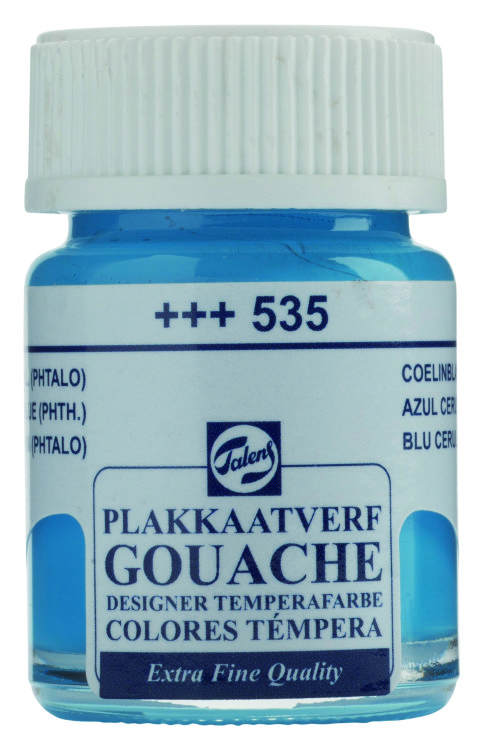 Гуашь Talens стекло 16 мл №535 Лазурно-синий фталоцианин