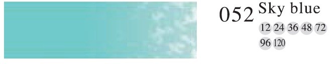 Пастель профессиональная сухая полутвёрдая квадратная цвет № 052 небесный синий