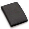 Бумажник вертикального формата, зернистая кожа, чёрный