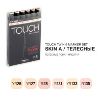 Набор маркеров Touch Twin 6 цветов телесные тона
