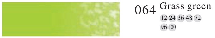 Пастель профессиональная сухая полутвёрдая квадратная цвет № 064 зеленая трава