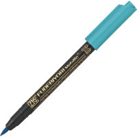 Ручка на водной основе, перо кисть ZIG Kuretake Fudebiyori Metallic Синий металлический оттенок CBK-55MT/125