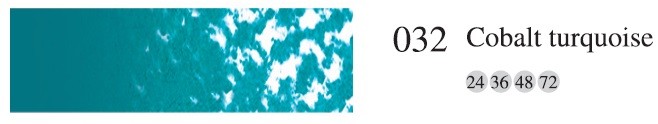 Пастель мягкая профессиональная квадратная цвет № 032 бирюзовый кобальт