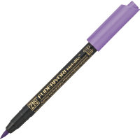 Ручка на водной основе, перо кисть ZIG Kuretake Fudebiyori Metallic Фиолетовый металлический оттенок CBK-55MT/124