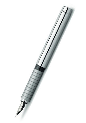 Перьевая ручка BASIC METAL, B, полированный хромированный металл