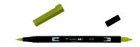 Tombow ABT Dual Brush Pen-076 зеленая охра