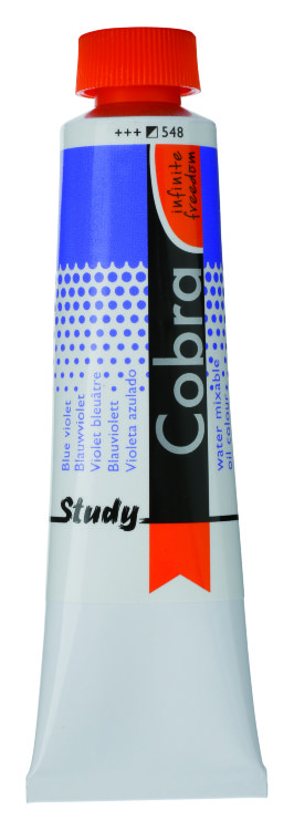 Краска масляная Cobra Study водорастворимая туба 40 мл №548 Сине-фиолетовый