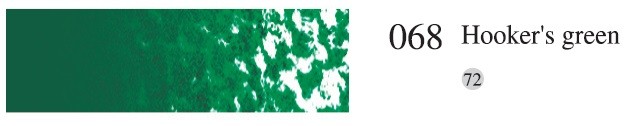 Пастель мягкая профессиональная квадратная цвет № 068 зеленый Хукер