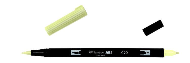 Tombow ABT Dual Brush Pen-090 желтый детский