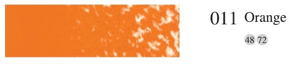 Пастель мягкая профессиональная квадратная цвет № 011 оранжевый