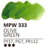 Акварель в кюветах "Mission Silver", 333 оливковый зеленый