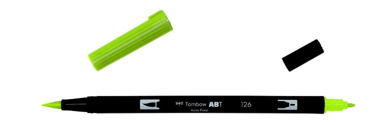 Tombow ABT Dual Brush Pen-126 светло-оливковый