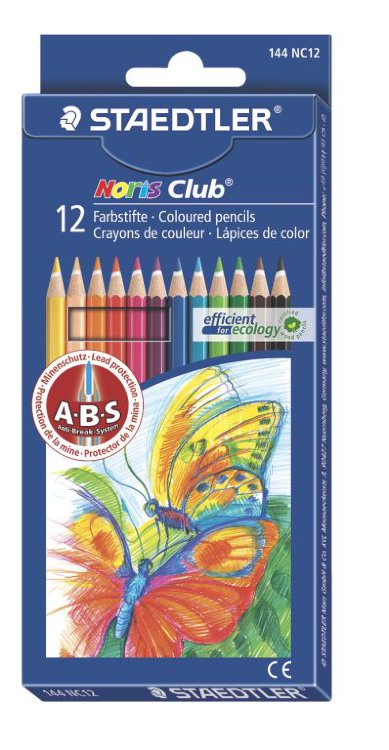 Набор цветных карандашей Noris Club 12 цветов