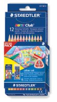 Набор цветных карандашей Noris Club трехгранные 12 цветов + фломастеры NC 326WP6
