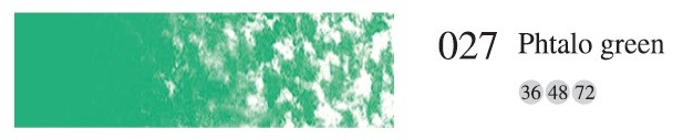 Пастель мягкая профессиональная квадратная цвет № 027 фталевый зеленый