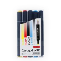 Набор маркеров GRAPH'IT 5шт Basic основные цвета