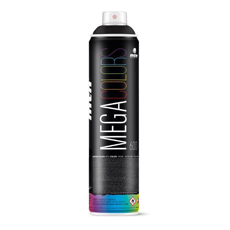 Краска для граффити Montana MEGA R-9011 черный 600 мл