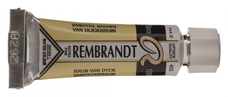 Краска акварельная Rembrandt туба 5мл №403 Ван-Дик коричневый