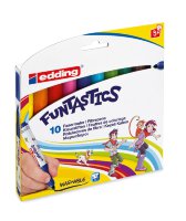 Набор фломастеров для рисования FUNTASTICS, 3 мм, 10 цветов в наборе, картонная коробка