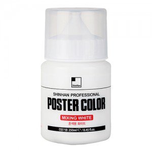 SH POSTER COLOR MIXING WHITE BOTTLE краска постерная белая 250 мл