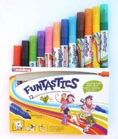 Набор маркеров для рисования FUNTASTICS, 12 цветов в картонной коробке Ассорти