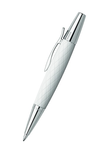 Шариковая ручка E-MOTION RHOMBUS, B, белая смола